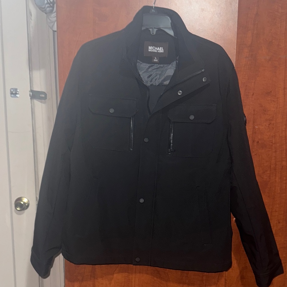Michael Kors Men's Black Military Jacket